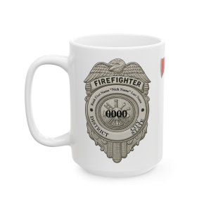 15oz In the Heat of Danger – Firefighter Tribute Mug